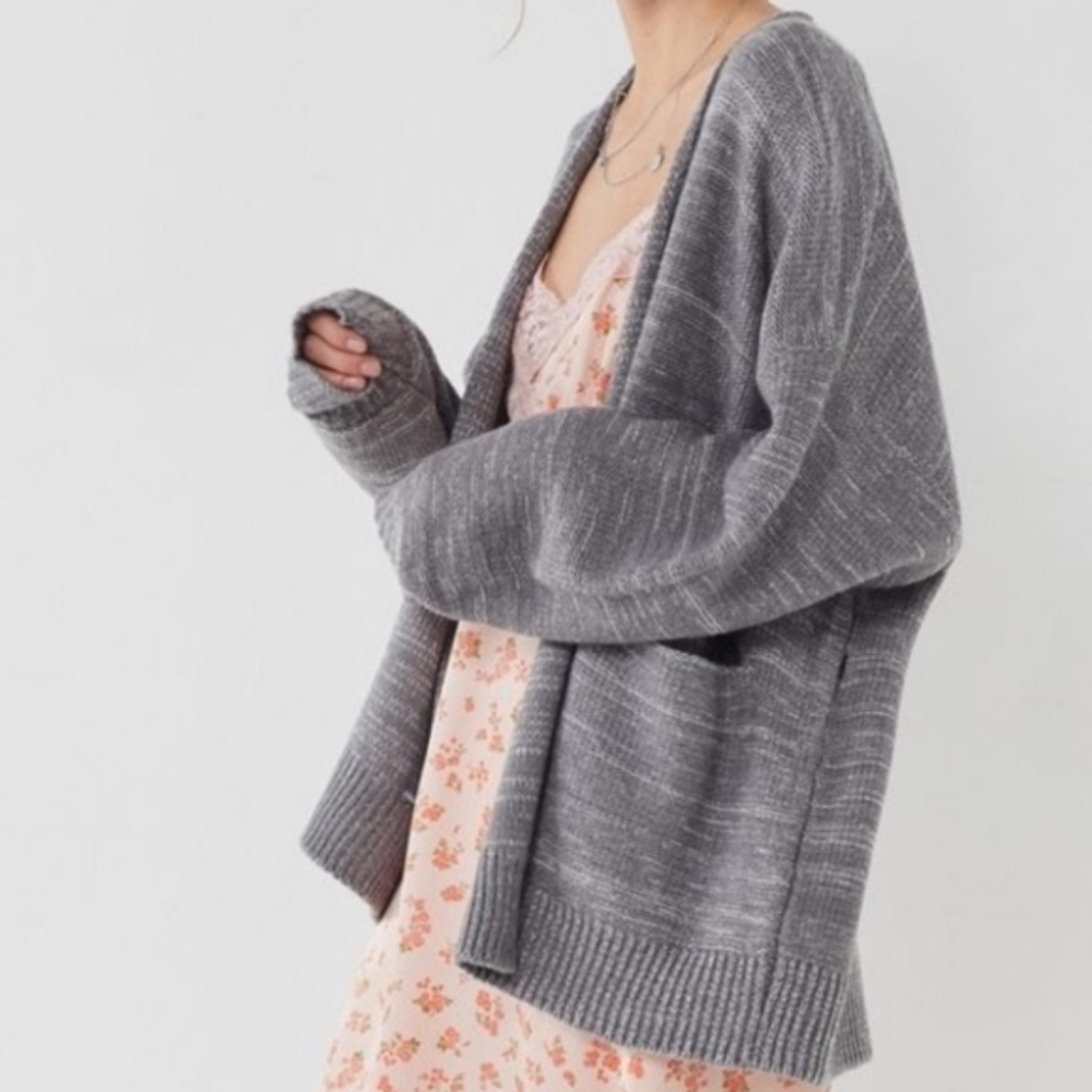 Urban Outfitters Collie Open Front Knit Cardigan